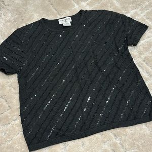 Vintage Kathy Ireland Beaded Top, size Small